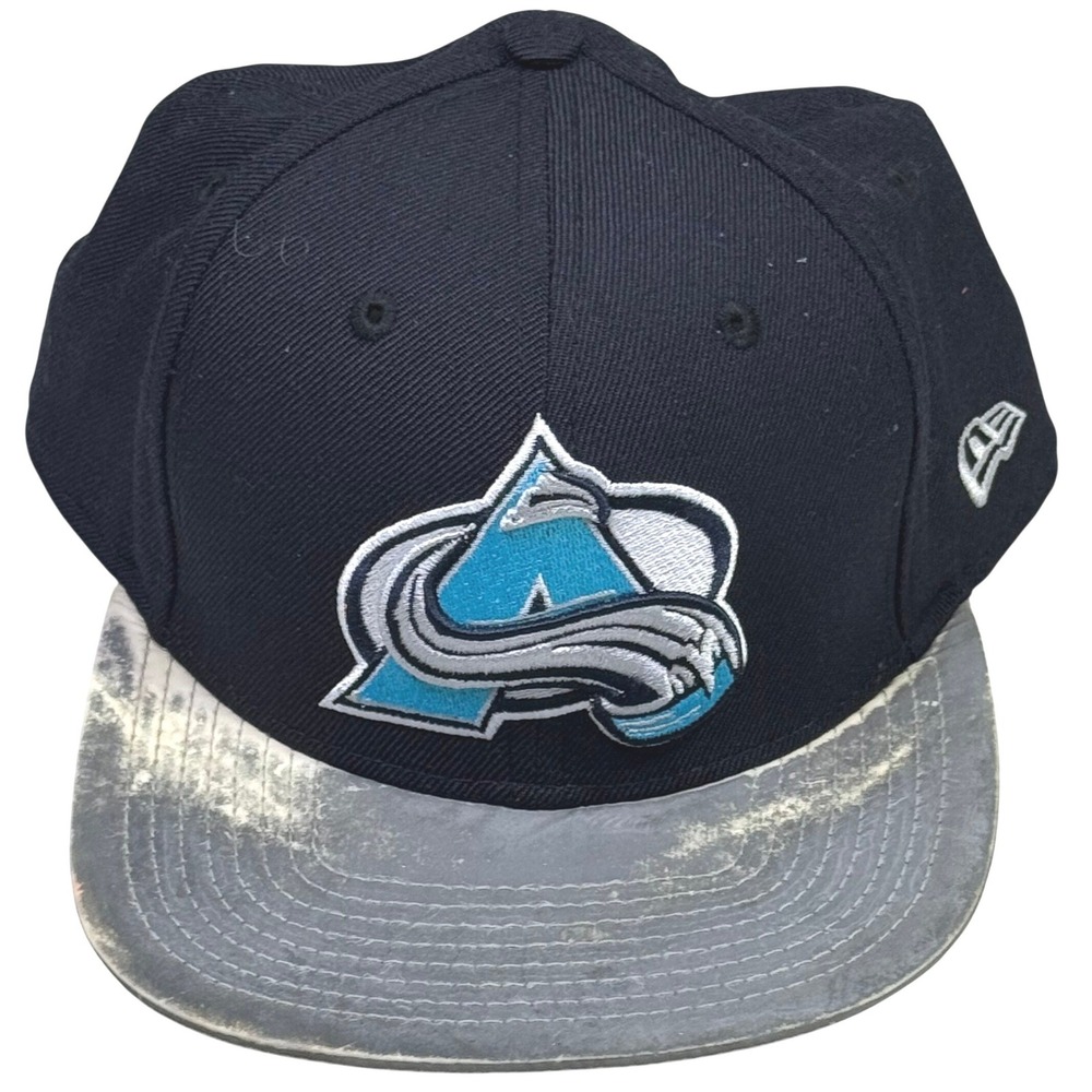 VTG Snapback Colorado Avalanche 9FIFTY Hat Navy Blue Grey NHL Hockey Cap